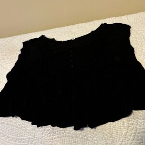 Women’s black crop top